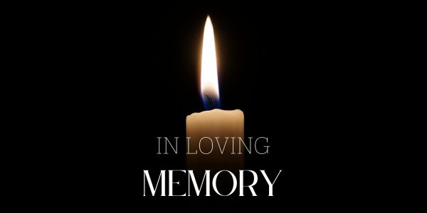 Mourn. in loving memory. Template memory. Instagram story. (1600 × 800 px)